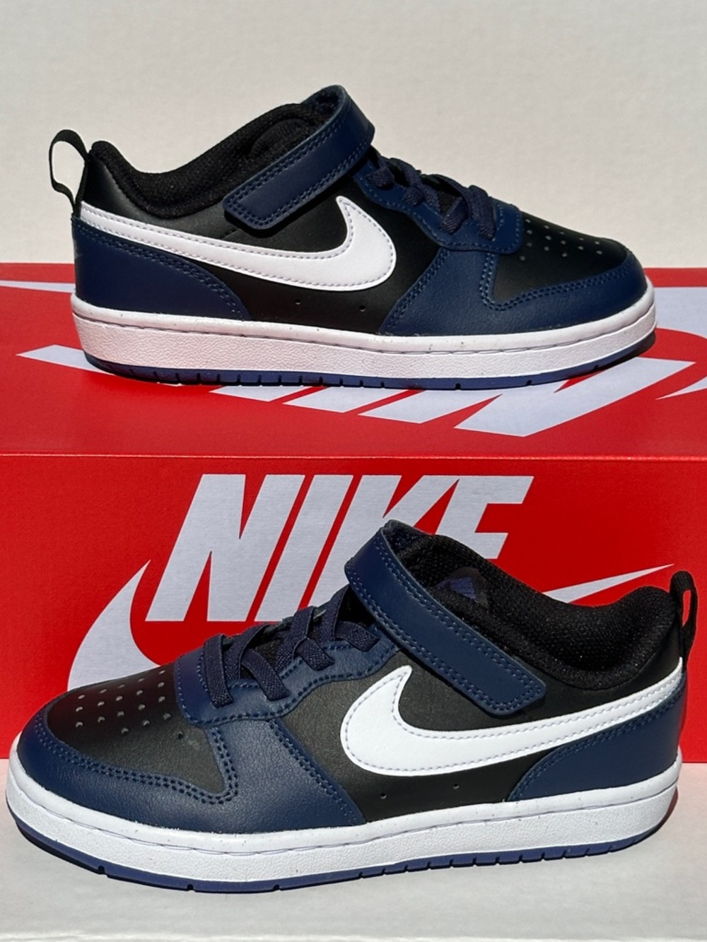Nike Court Borough Navy Preschool Everyday Casual Sneaker Youth 11C | 13C NEW - Picture 3 of 9